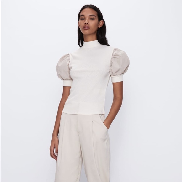 Zara Tops - Zara nwt balloon sleeve top